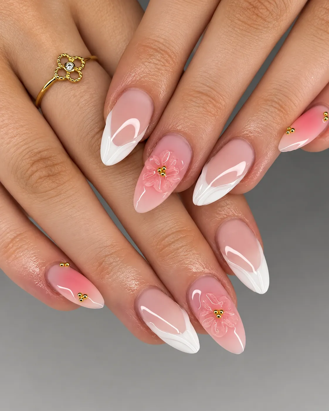 French tip nail design